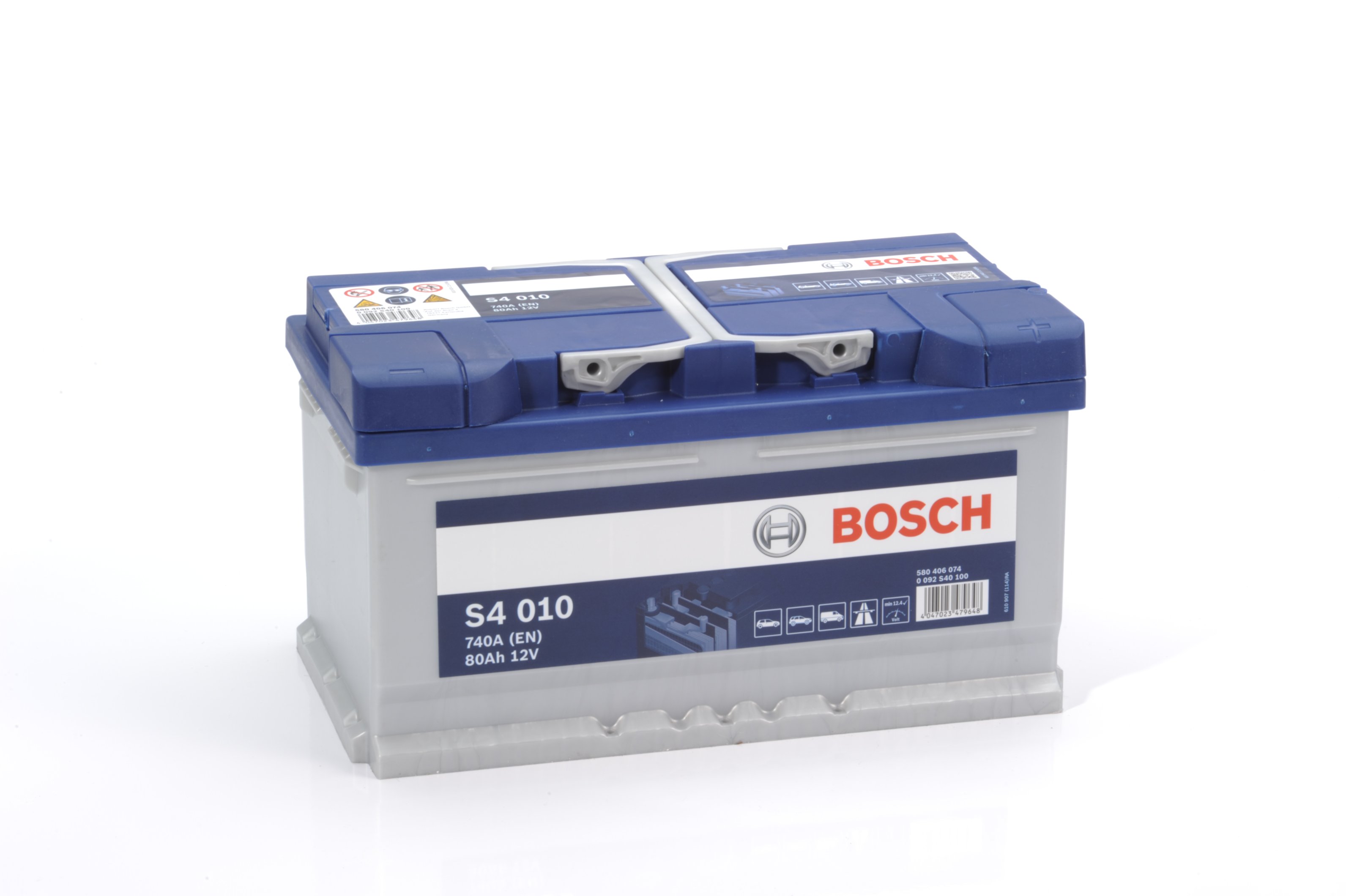 Автомобильный аккумулятор Bosch S4 Silver 80 Ач 740 А обратная пол. S40100 580406
